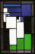 Theo van Doesburg Stained-glass Composition Female Head. china oil painting artist